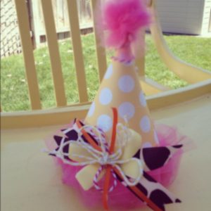 Tulle Pom Pom Party Hat