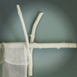 White Branch Curtain Rod