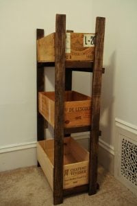 Wine Crate Shelves