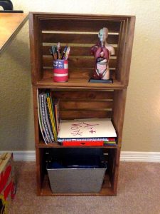 Wood Crate Shelves