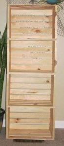 Wood Crate Shelving