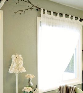 Wooden Branch Curtain Rod