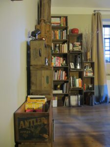 Wooden Crate Shelves