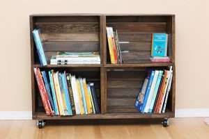 Wooden Crate Shelves