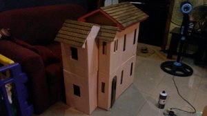 Cardboard Barbie Dollhouse