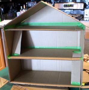 Cardboard Box Dollhouse
