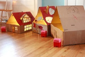 Cardboard Dollhouses Picture