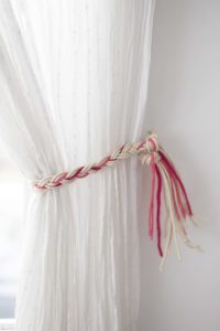 DIY Curtain Tie Back