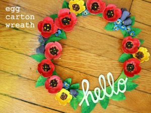 Egg Carton Flower Craft