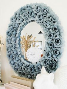 Egg Carton Flower Mirror