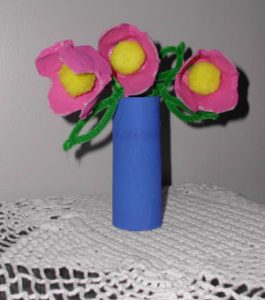 Egg Carton Flowers for Kids