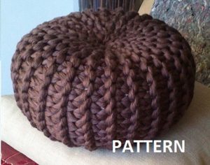 Knit Pouf Pattern