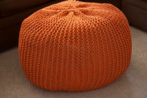 Knitted Pouf