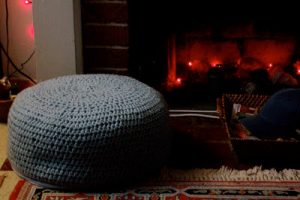 Knitted Pouf Pattern