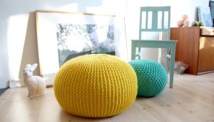 Knitted Poufs