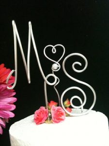 Letters on Wire for Cake