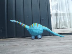 Paper Mache Balloon Dinosaur