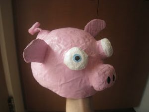 Paper Mache Balloon Hat