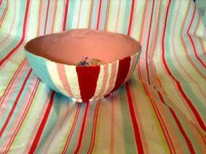 Paper Mache Bowl Christmas