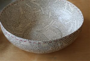 Paper Mache Bowl Tissue Paper