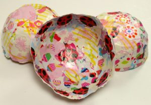 Paper Mache Easter Bowls