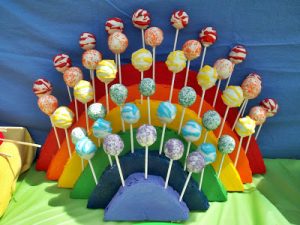 Rainbow Cake Pop Stand