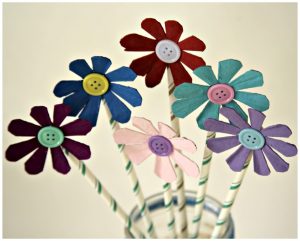Recycled Egg Carton Flowers