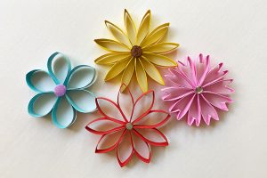 Toilet Paper Roll Flowers