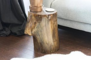 Tree Stump Side Table