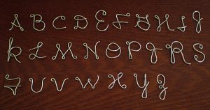 Wire Alphabet Letters