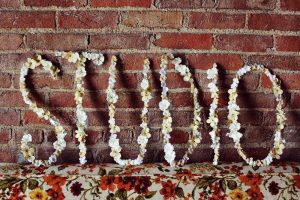 Wire Letters for Flowers