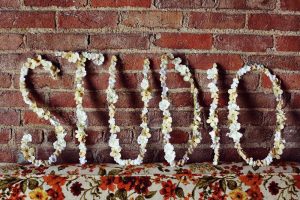 Wire Letters for Flowers