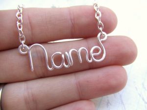 Wire Name Jewelry Letters