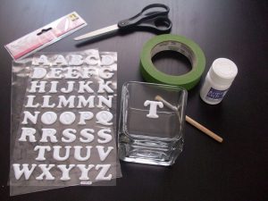 Glass Etching Stencils Letters