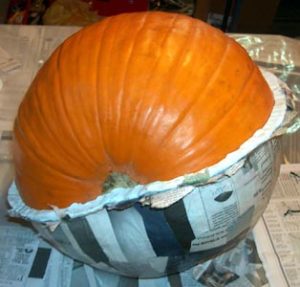 Giant Paper Mache Pumpkin