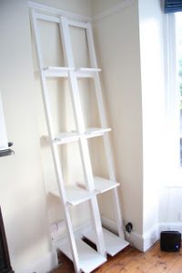 Narrow Ladder Bookshelf