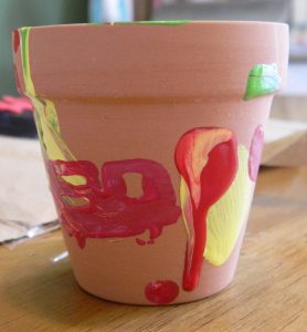 Painted Flower Pot Kid