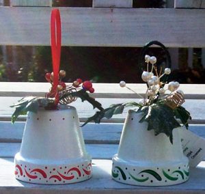 Painted Flower Pots for Christmas
