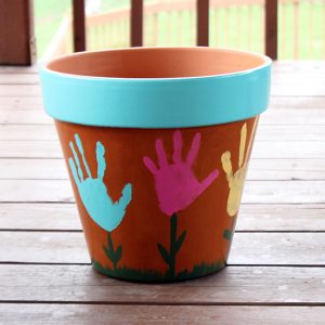 Painted Flower Pot for Mother’s Day