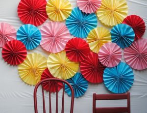 Paper Fans Backdrop