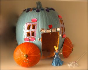 Paper Mache Pumpkin Carriage