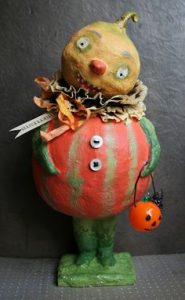 Paper Mache Pumpkin Man