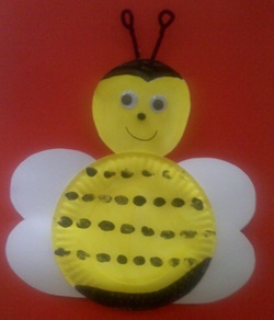 Paper Plate Bee Mask
