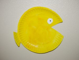 Paper Plate Fish Mask