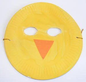 Paper Plate Mask for Toddlers