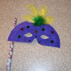 Paper Plate Masquerade Mask