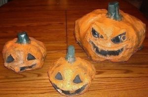 Papier Mache Pumpkins