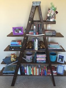 Rustic Ladder Bookshelf
