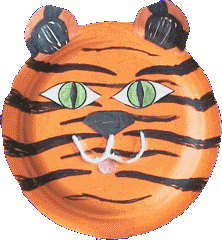 Tiger Paper Plate Mask