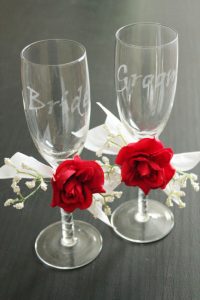 Wedding Stencils for Glass Etching